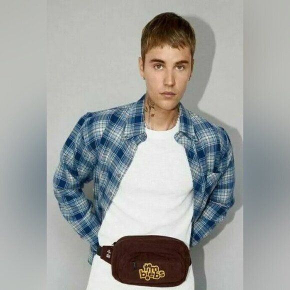 TIM BIEBS JUSTIN BIEBER x TIM HORTONS Fanny Pack Pouch Bag brown limited edition - Picture 2 of 10